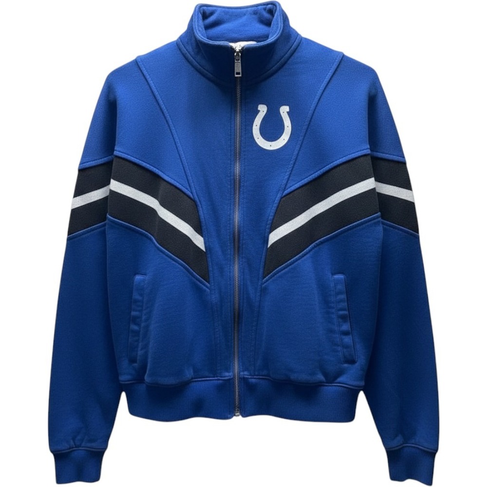 WEAR by Erin Andrews Indianapolis Colts Jacket Women's Small Blue Full Zip Track